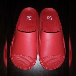 Red Slide sandals Women 6